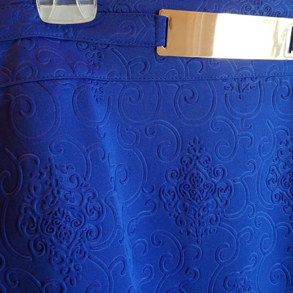 *NWT KOKO AILIS FASHION COBALT BLUE SKIRT 2X - Picture 3 of 5
